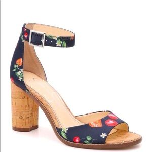 Jessica Simpson Cork Fruit Heels